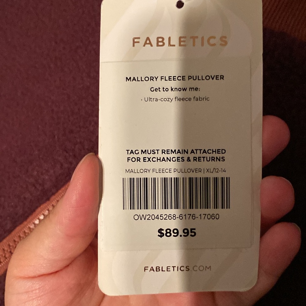 Fabletics Mallory Fleece Pullover Jacket - Picture 3 of 5